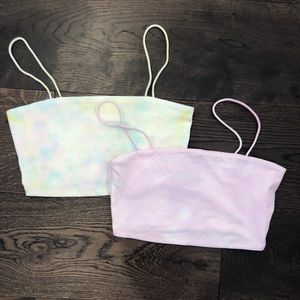 Bundle of tie dyed top tops. Never worn